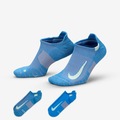 Meia Nike Multiplier - 2 Pares - Unissex CINZA CLA/LARANJ CLA
