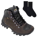 Bota Bull Terrier Valmet Moto - Masculina + Par de Meia CARBONO