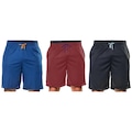 Kit Bermuda Elite Comfort - 3 Unidades - Masculina VERMELHO/PRETO