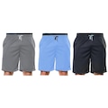 Kit Bermudas Elite Comfort - 3 Unidades - Masculina CINZA/PRETO