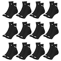 Kit Meia Cano Médio Puma Esportiva - 12 Pares - Masculino PRETO