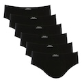 Kit 6 Cuecas Slip Algodão Lisa Mash - Adulto PRETO