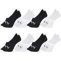 Kit Meias Puma Sapatilha Invisível - 8 Pares - Feminina BRANCO/PRETO