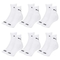 Kit Meia Cano Médio Puma Esportiva - 6 Pares - Feminino BRANCO