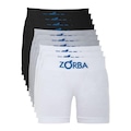 Kit de Cuecas Boxer sem Costura Algodão 678 - Infantil - 10 unidades PRETO/BRANCO/CINZA