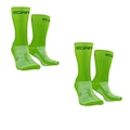 Kit de Meias Cano Médio Ert Esportiva com 2 Pares - Adulto VERDE