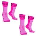 Kit de Meias Cano Médio Ert Esportiva com 2 Pares - Adulto ROSA