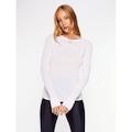 Camiseta Manga Longa Bodyforsure Essentials - Feminina BRANCO