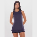 Camiseta Regata Bodyforsure com Recortes Move - Feminina ROXO