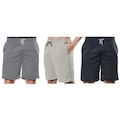 Kit Bermuda Elite Comfort - 3 Unidades - Masculina PRETO/CINZA