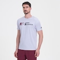 Camiseta New Balance Tenacity Graphic - Masculina CINZA/OURO