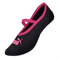 Meia Sapatilha Puma Antiderrapante com Viés Pilates - Feminina PRETO/ROSA