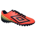 Chuteira Society Umbro Force - Adulto LARANJA/AZUL