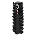 Torre de Halter Kikos Sextavado Emborrachado de 1 a 10Kg PRETO