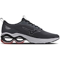 Opção de cor CINZA/VERMELHO de Tênis Mizuno Wave Frontier 15 - Masculino