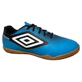 Chuteira Futsal Umbro Cannon - Infantil AZUL/PRETO