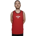 Camiseta Regata Spalding Dupla Face Basquete - Masculina VERMELHO/PRETO
