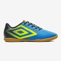 Chuteira Futsal Umbro Warskin - Adulto AZUL/VERDE