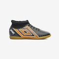 Chuteira Futsal Umbro Mutant Jr - Infantil PRETO/LARANJA