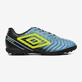Chuteira Society Umbro Fifty V - Adulto AZUL/VERDE