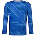 Camiseta Masculina Mormaii Manga Longa Beach Sports Riscos Uv50+ AZUL