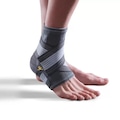Tornozeleira Gold Sports com Bandagem Ajustável Confort Plus CINZA