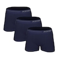 Kit 3 Cuecas Zorba Boxer sem Costura - Adulto AZUL ESCURO