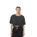 Blusa Cropped Mizuno Street - Feminina PRETO