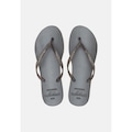 Chinelo Tropical Brasil Flatform Perolado Fumê com Glitter - Feminino CINZA