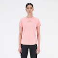 Camiseta New Balance Impact Run Print - Feminina LARANJA