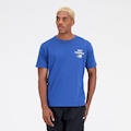 Camiseta New Balance Essentials Logo - Masculina AZUL
