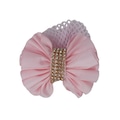 Redinha de Cabelo Vya Fit com Laço de Fita Infantil ROSA