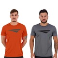 Kit de Camisetas Penalty X - Masculino - 2 unidades LARANJA/CINZA