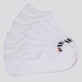 Kit de Meias Cano Curto Fila Lisa com 6 Pares - Adulto BRANCO