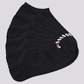 Kit de Meias Cano Curto Fila Lisa com 6 Pares - Adulto PRETO