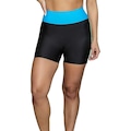 Shorts Run More Leg Day - Feminino PRETO/AZUL