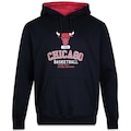 Blusão De Moletom New Era Canguru Fechado Chicago Bulls Club House - Masculino PRETO