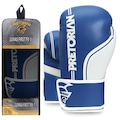 Luva Boxe/Muay Thai First Fx1 AZUL/BRANCO