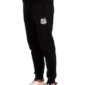 Calça Moletom do Santos Oficial Classic Algodão Surf Center - Masculina PRETO