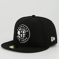 Boné Aba Reta New Era Nba Brooklyn Nets - Fechado - Adulto PRETO