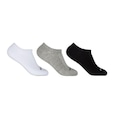 Kit Meias Hoahi Invisível com 3 Pares - Adulto CINZA/PRETO