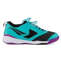 Chuteira Futsal Max 1000 Ecoknit Penalty - Adulto VERDE/ROXO
