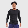 Camisa Masculina De Manga Longa Com Proteção Solar Uv Estilo Esportiva PRETO