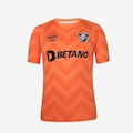 Camisa de Goleiro do Fluminense Of. 2024 Umbro - Masculina LARANJA CLARO
