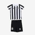 Uniforme de Futebol do  Santos Of. 2 2024 Umbro - Infantil PRETO/BRANCO