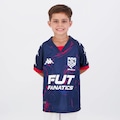 Camisa do Grêmio Prudente I 2024 11 Lukinha - Kappa - Infantil AZUL ESCURO