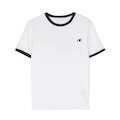 Camiseta Champion Manga Curta Malhão C Logo - Infantil OFF WHITE