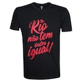 T-Shirt No Rio Não Tem Outro Igual Liga Retro - Masculina PRETO
