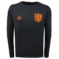 Blusão de Moletom Holanda Liga Retro Masculino PRETO
