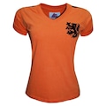 Camiseta Holanda 1974 #14 Feminina Liga Retro LARANJA